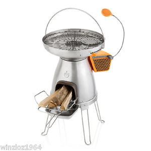New BioLite Basecamp 17.5-in Wood Manual Ignition Orange Outdoor Stove & Charger
