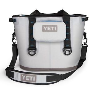 Yeti Hopper 40 Cooler - Fog Gray/Tahoe Blue - Sidekick & Bottle Opener - NEW!!!