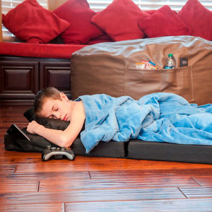 Sleeping Pads For Camping Folding Portable Foam Mattress Exercise Black Guests