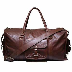 NEW Tan 23 inch travel leather bag by VIPARO