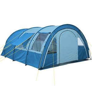 Neu Familienzelt Tunnelzelt 4 Personen 2000mm Wassersäule, 480 x 340 cm Camping