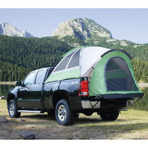 Backroadz Truck Camping Tent: Full Size Long 96 Inch Bed, Color: Green/Beige