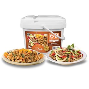 60 SERVING 100% USDA Chicken Beef Freeze Dried Food 4 WEEKS Emergency Survival