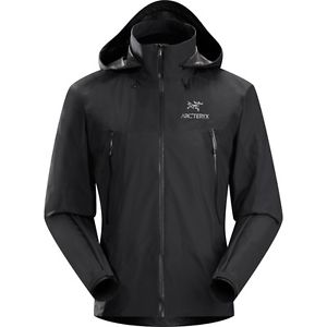 $349 Men's Arcteryx Beta LT Hybrid Jacket L Black Waterproof Gore-Tex NWOT