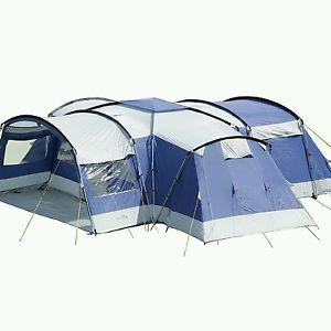 12 man tent by camping outdoors