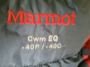 Marmot CWM EQ -40 C Sleeping Bag  Mt. Everest