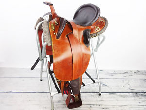 20" SNOWY RIVER FELT BOTTOM LEATHER AUSTRALIAN STOCK ENDURANCE TRAIL SADDLE