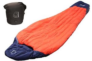 Nordisk Schlafsack Oscar -10° Tube-Mumienschlafsack Größe L Kompressionspacksack