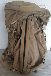MYSTERY RANCH SATL Assault Back Pack - MOLLE - Coyote - Large Belt - Slight Used