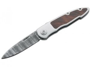 Böker Taschenmesser Messer Outdoormesser Merlin Damast