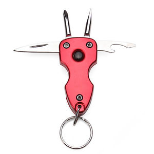 Multi-function Multi Tool Led Screwdriver Knife Bottle Opener Key Chain Tool New