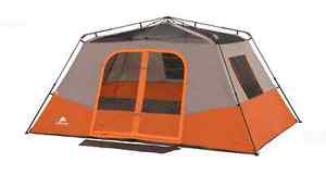 Camping Tent Ozark Trail Instant 13' x 9' Cabin  Sleeps 8 Easy Setup Polyester