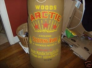VINTAGE RARE-WOODS ARTIC 3 STAR EIDERDOWN SLEEPING ROBE(SLEEPING BAG)