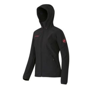 Mammut Jacke Damen Runje SO Hooded Jacket Women Schwarz Gr. M Softshelljacke