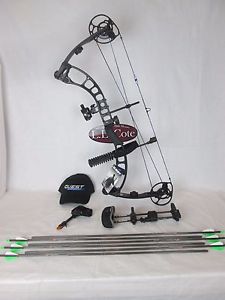 G5 Quest AMP with package 40-70# 26.5-31" RIGHT HAND Black W/ Arrows & Release