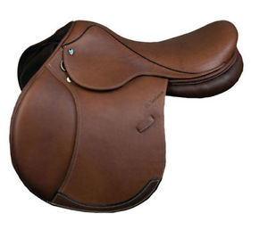 New M. Toulouse Annice Double Leather  Saddle Chocolate 17 1-2 Long Flap