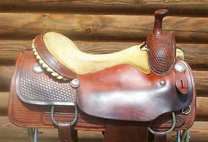 15.5 16 1/4  Dale Martin Cutter Cutting Saddle Pleasure Trail Tx made