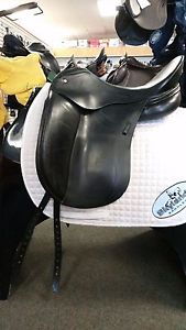 Used Schleese Victory *Custom* Dressage Saddle - Size: 17.5" - Black