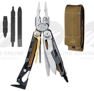 NEW LEATHERMAN MUT FIREARM STAINLESS MULTITOOL KNIFE + SHEATH + BIT KIT