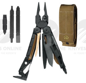 LEATHERMAN MUT BLACK MILITARY STAINLESS MULTITOOL KNIFE + SHEATH + BIT KIT