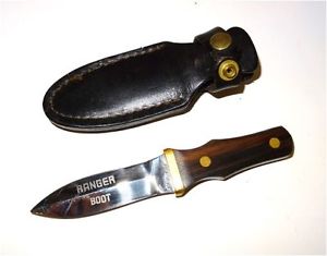 Carl Schlieper Ranger Boot Knife Jagdmesser Holzgriff Handarbeit, selten