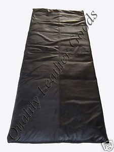 GENUINE LEATHER SLEEPING BAG CAMPING BAG SOFT LUXURY COMFORTABLE ENVELOPE ZIP