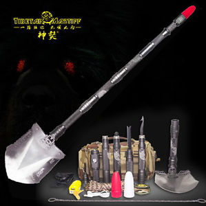 NEW Hi-Q!! Military Multifunction Shovel Self Driving Survival Camping Tool King