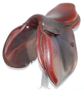 17" CWD SE01 SADDLE (SO019983) GRAIN CALF LEATHER, VERY GOOD CONDITION!! - XVD