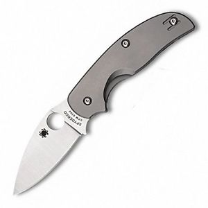 NEW Sage2 Titanium PlainEdge Knife Folding Screw-constructed