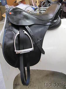 Albion Original Comfort Dressage Saddle 17 1/2" Used w/Fittings