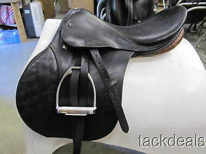 Stubben Siegfried Extra BLACK 18" 31cm tree AP English Saddle & Fittings Used