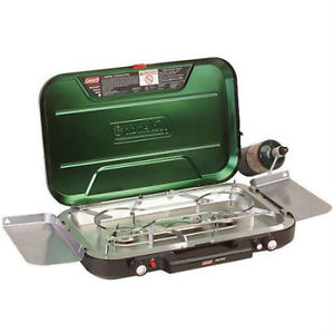 Coleman Eventemp 3-Burner Propane Camp Stove Camping Tailgating Windblock Panels