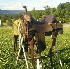 NRS Maker Handmade Cutting Saddle ~ Ranch Sorting / Cow Horse 16 in seat