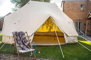 6 x 4 Metre Emperor Bell Tent 100% Canvas with ZIG by Bell Tent Boutique.