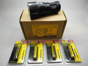 NITECORE  TM26 QuadRay,  incl. Akkus( 3,2ah ), 4000 Lumen " aktuelles Modell "