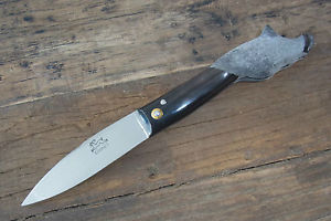 Das Capucin 13 cm schwarze Hornspitze Wildschweinkopf                   laguiole