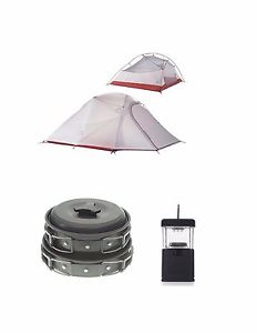 New Camping Gear Tent Backpacking SunShade Cookset Picnic Lantern LED Hiking