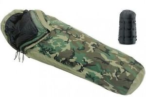 US Military Weather Modular Sleeping Bag Mattress Waterproof Cover 4pc System