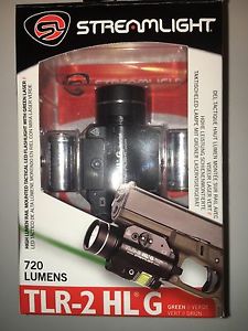Streamlight TLR-2 HL G LED Gun Mount Flashlight 69265 Green Laser 720Lumens