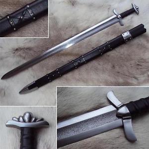 Windlass Steelcraft Damascus Viking Sword & Scabbard. Supplied by MARTO of SPAIN