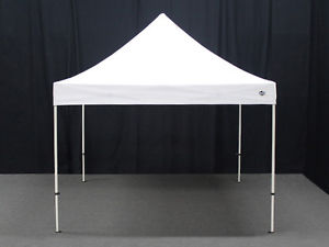 Aluminum Frame - Straight Leg - Center Truss - 500D Polyester - No Walls - White