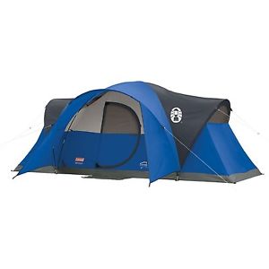 Coleman Elite Montana 8 Person 16x7' Family Camping Tent w/ WeatherTec & Rainfly