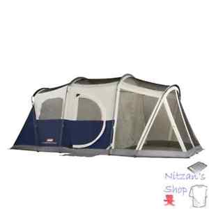 Coleman Elite WeatherMaster 6 Person Cabin Tent with Screenroom (17 by 9 Foot)