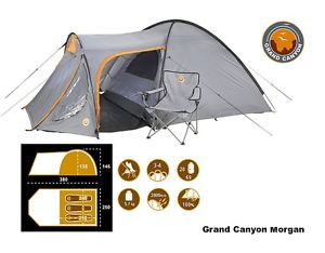 Grand Canyon Morgan erweitertes Kuppel Zelt für viel Platz 3 Pers. leicht Aufbau