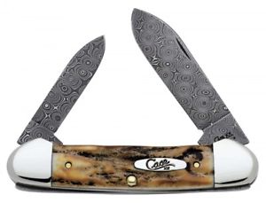 Case Taschenmesser 06098,  52 Stag Raindrop Damascus