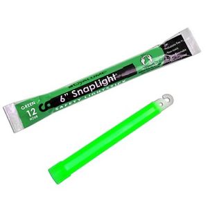 Cyalume SnapLight Industrial Grade Chemical Light Sticks, Green, 6" Long, 12 of