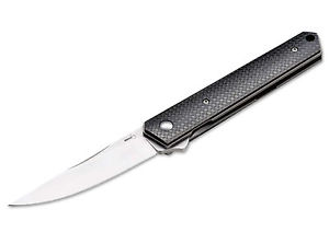 BÖKER Plus Kwaiken Flipper Carbon VG-10 Kohlefaser Taschenmesser Lucas Burnley