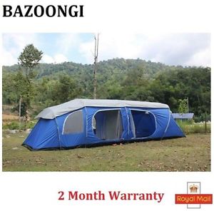 Bazoongi waterproof 2 bedroom 2 door Camping Hiking Giant Tunnel 16 Person tent
