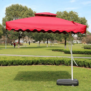 Outdoor Large Awning Sunshade Sun Umbrella Garden Yard Booth Unbrella UV Proof S