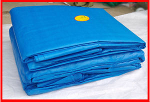 Heavy Duty 150gsm Tarpaulin Sheet Polyethylene Waterproof PVC Size: 35m x 15m